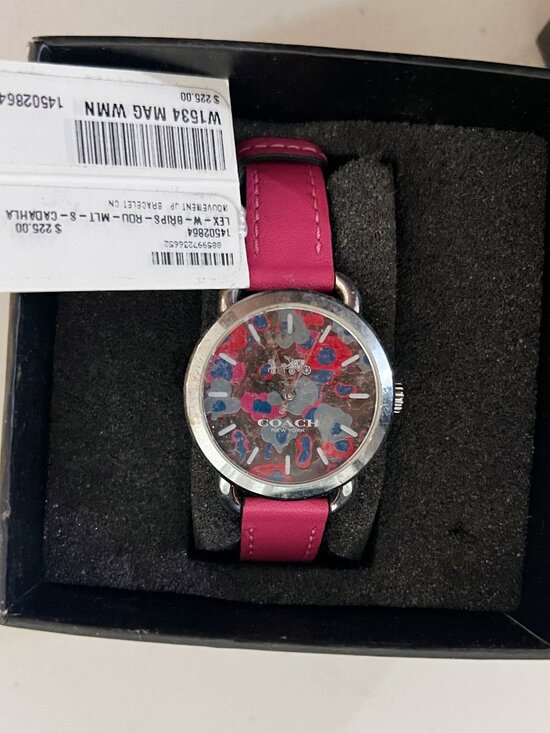 Coach W1534 LEX Leather Strap Watch With Printed Dial main image 6